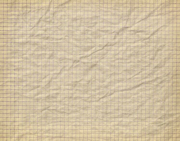 stock image Old crumpled checkered paper