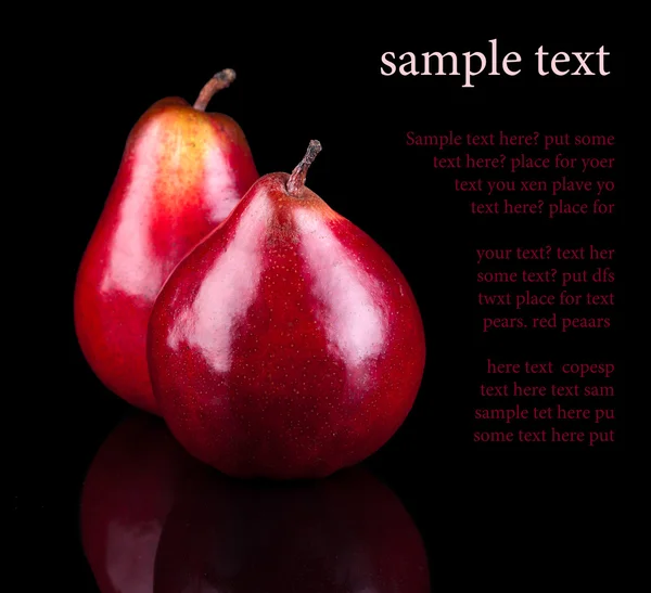 赤い熟した梨 — ストック写真