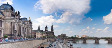 Huge panorama of Dresden, Germany clipart