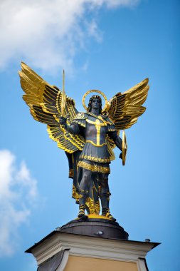 Monument of Angel in Kiev, independence square clipart