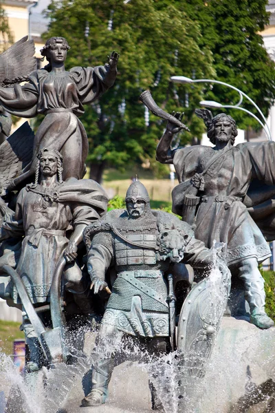 stock image Monument of City-founders in Kiev. Ukraine