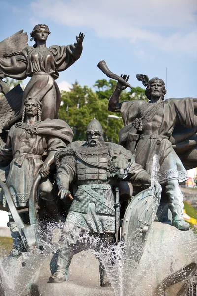 Monument of City-founders in Kiev. Ukraine — Stock Photo, Image