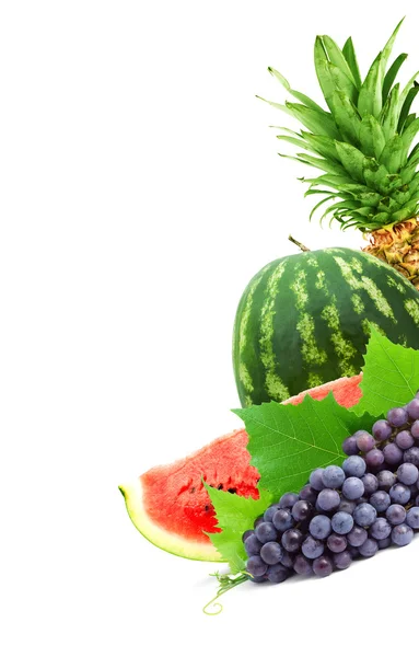 Farbenfrohe gesunde frische Früchte. — Stockfoto