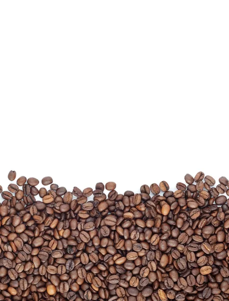 Коричневі смажені кавові зерна — стокове фото