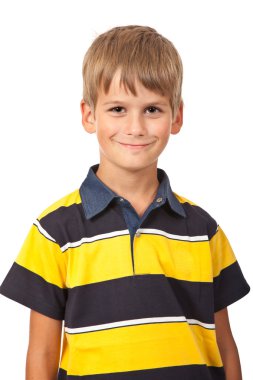 Cute boy smilling clipart