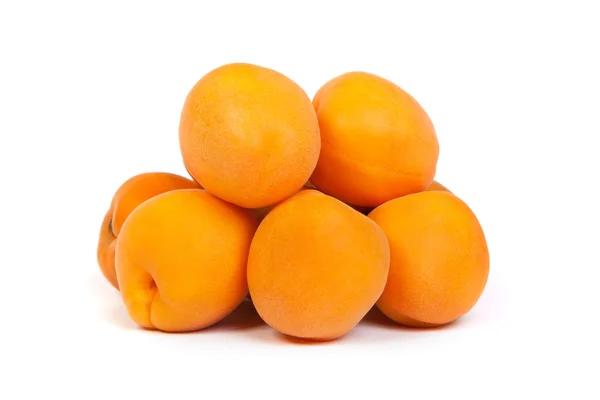 Apricots on a white background — Stock Photo, Image