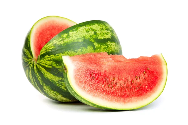 Fresh, ripe, juicy watermelon. Shot on White — Stock Photo, Image