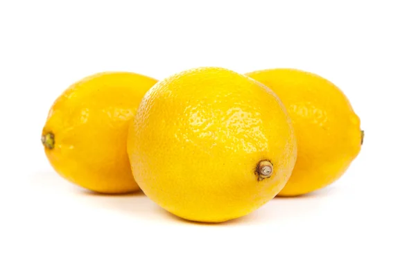 Citrons frais sur fond blanc — Photo