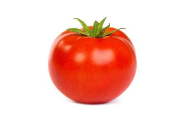 Fresh red tomato isoated on white clipart