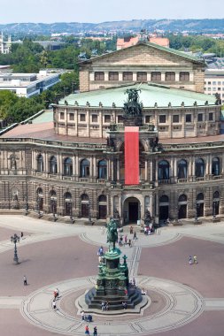 dresden, semper opera evi Panoraması,