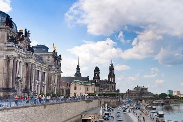 Величезний Панорама Дрезден, Німеччина — стокове фото