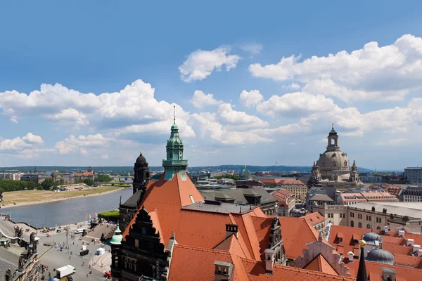 Enorme panorama de Dresden, Alemanha — Fotografia de Stock