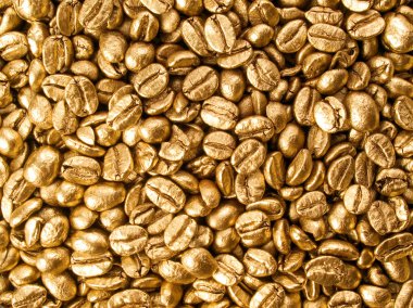 Coffee gold closeup background. clipart
