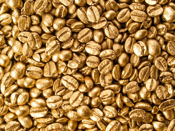 Kaffe guld närbild bakgrund. — Stockfoto