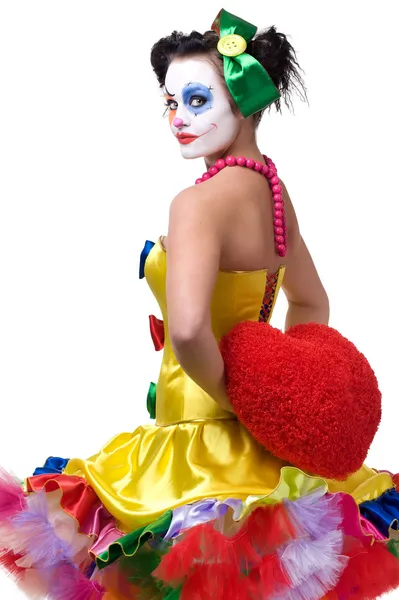 Симпатичный клоун — стоковое фото