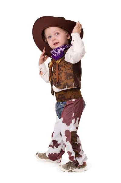 Kleiner lustiger Cowboy — Stockfoto