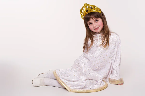 Piccola bambina in costume da fata — Foto Stock