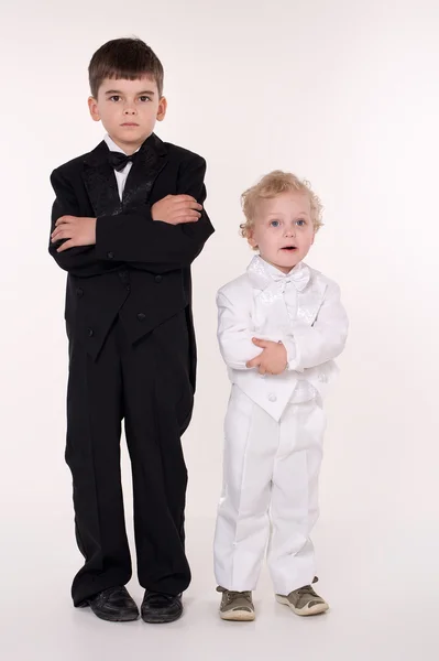 Children in business suits — Stock Photo, Image