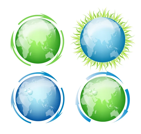 stock vector Set Vector Globes