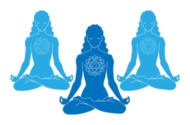 Woman yoga clipart