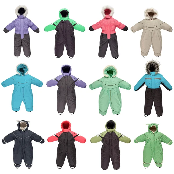 stock image Childrens snowsuit fall and winter clothes