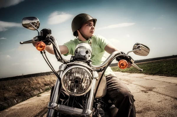 Jeune motard — Photo