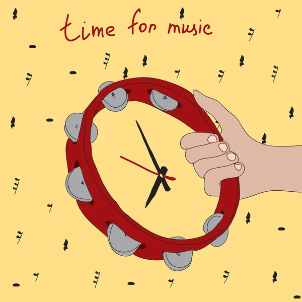 Zeit für Musik! — Stockvektor