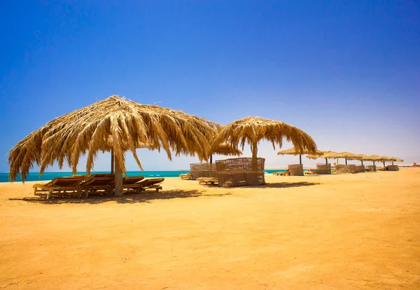 Underbar strand i Egypten. — Stockfoto