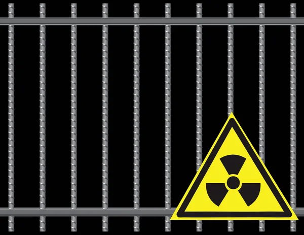 Rost radioaktives Zeichen — Stockvektor