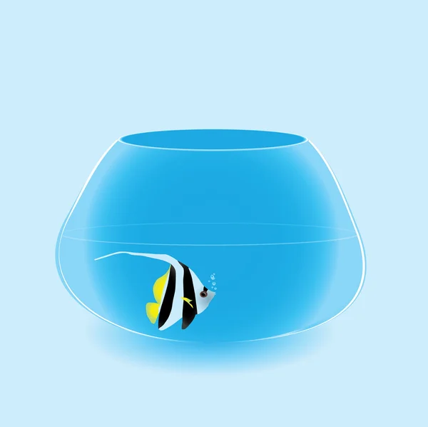 Poissons dans l'aquarium — Image vectorielle