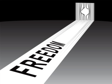 Concept of freedom clipart
