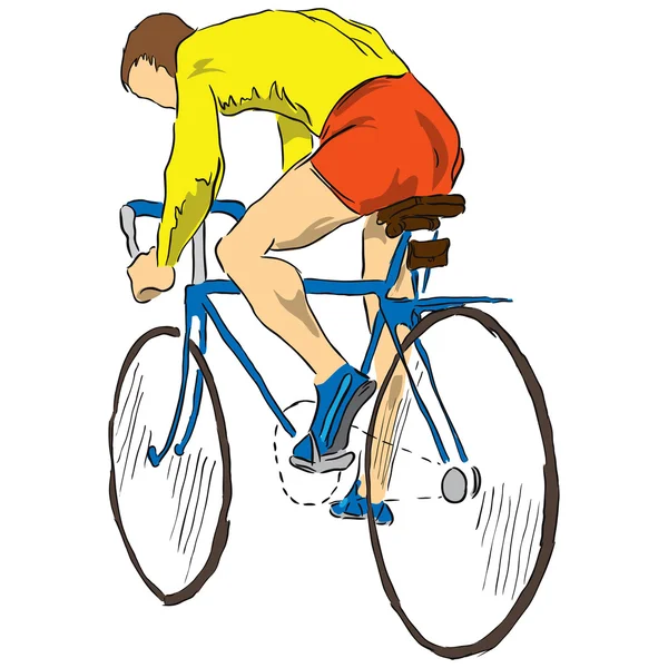 Велогонщик — стоковый вектор