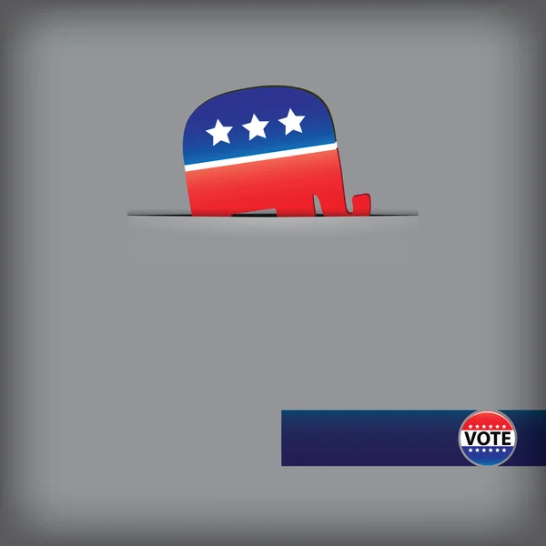 Symbol republikanische Partei — Stockvektor