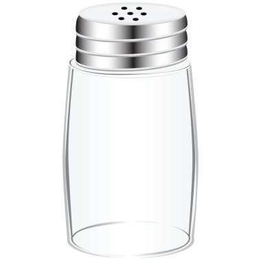 Empty salt shaker clipart