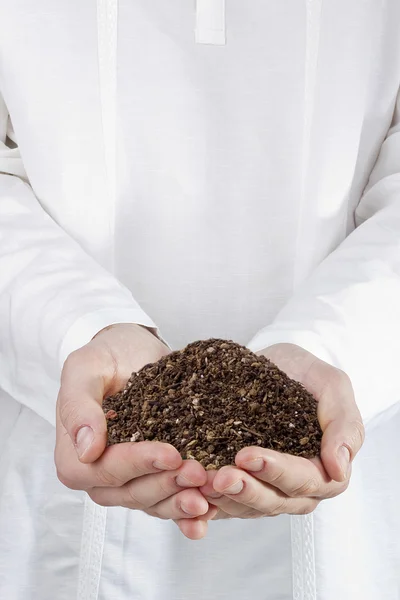Soil in Hands — Stock Photo, Image