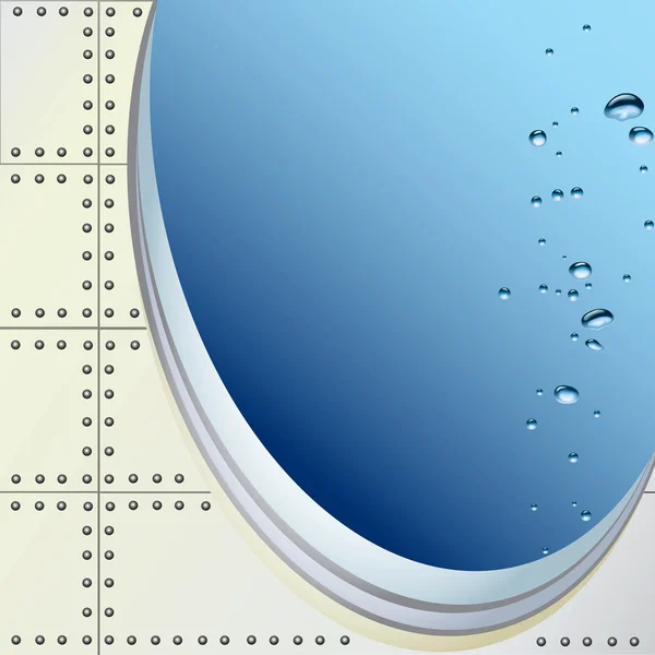 Sous-marin avec bulles d'air — Image vectorielle