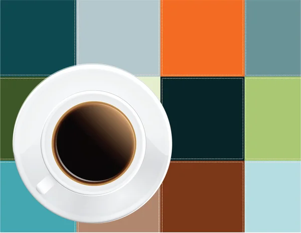 Kaffee auf Serviette — Stockvektor
