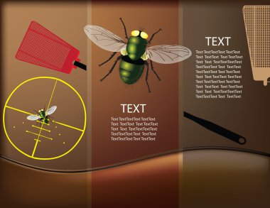 Destruction of insects clipart