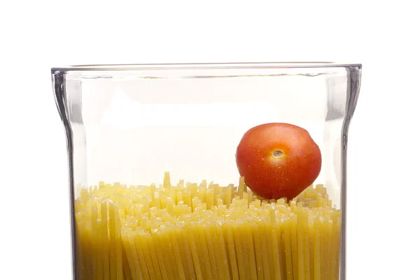 トマトとパスタ — ストック写真