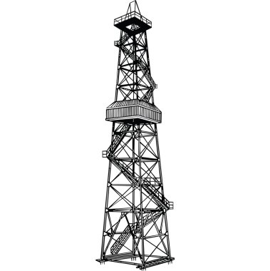 Derrick rig clipart