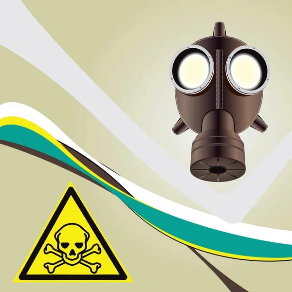 Achtergrond giftige gevaar — Stockvector