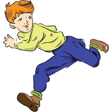 Running child clipart