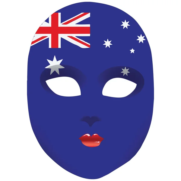 Maske Avustralya — Stok Vektör