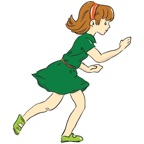Τρέχοντας gir — Διανυσματικό Αρχείο