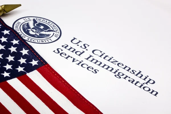 США департамент внутрішньої безпеки логотип — стокове фото