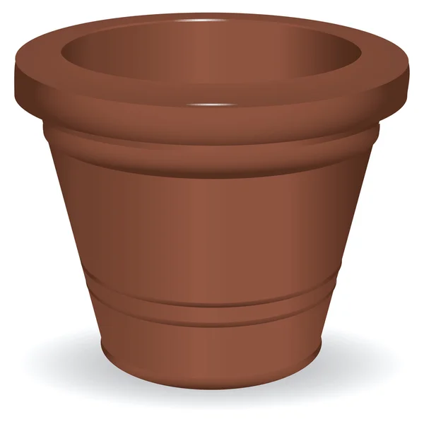 Ceramic pot — Stock Vector
