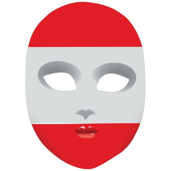 Maske Avusturya — Stok Vektör