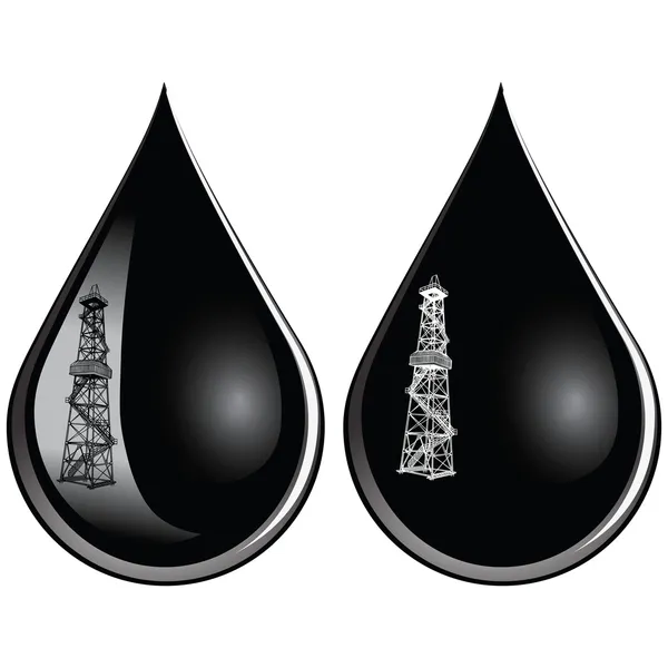 Kroplę oleju — Wektor stockowy