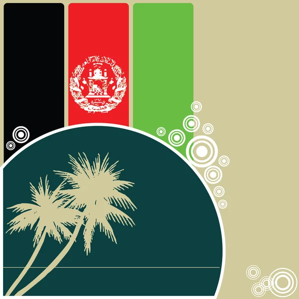 Abstracte achtergrond van afghanistan — Stockvector