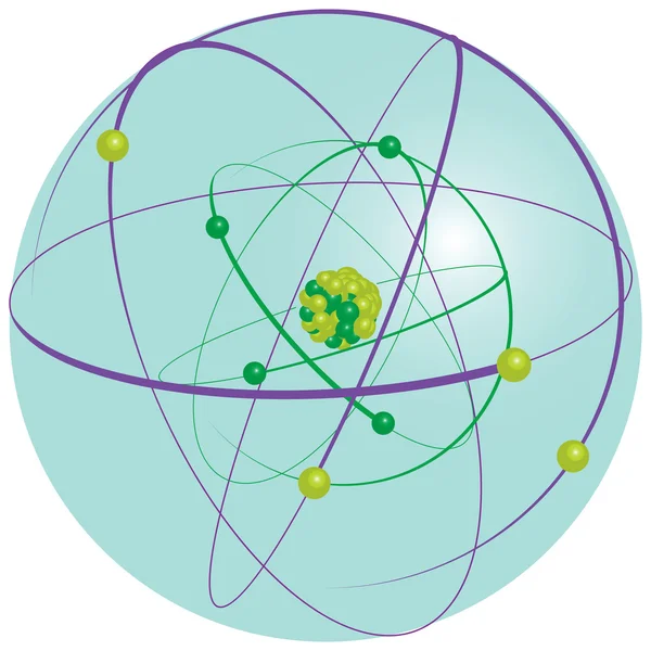 原子的结构 — 图库矢量图片